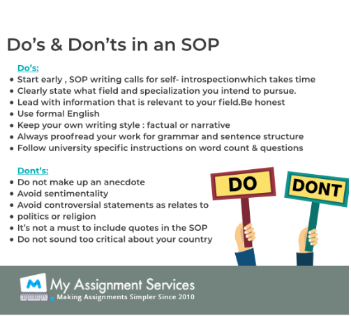 do and dont an SOP