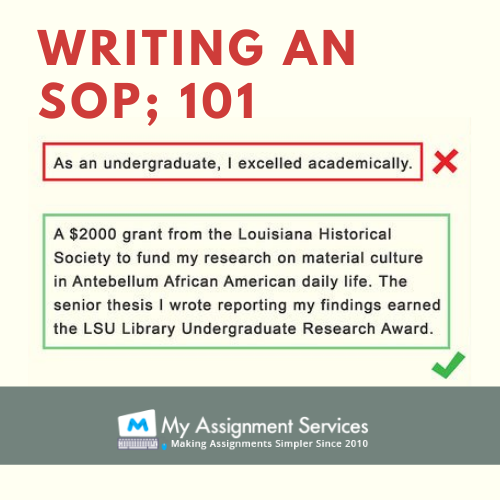 writing an SOP