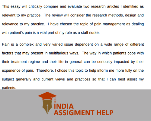 assignment writing sample