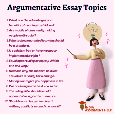 argumentative essays examples topics