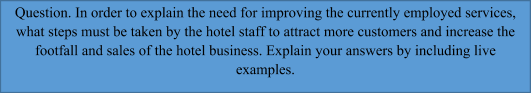 hotel management assignment sample