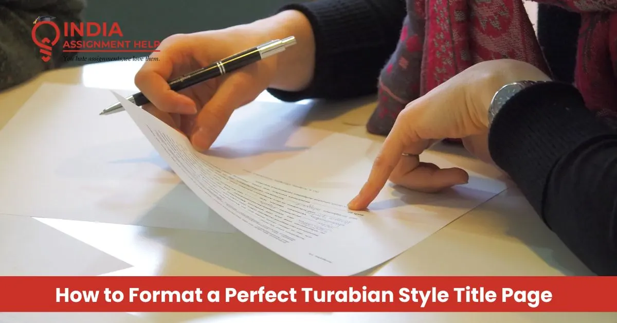 How to Format a Perfect Turabian Style Title Page